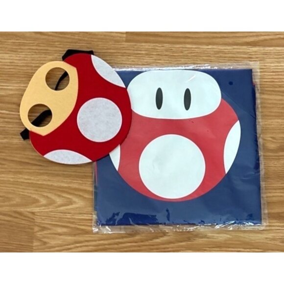Mario & Luigi Kids Costume Set Capes & Masks For Dress-Up & Party Play Set of 6 - Picture 6 of 12